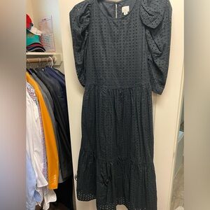 A New Day Lace Eyelet Midi Dress